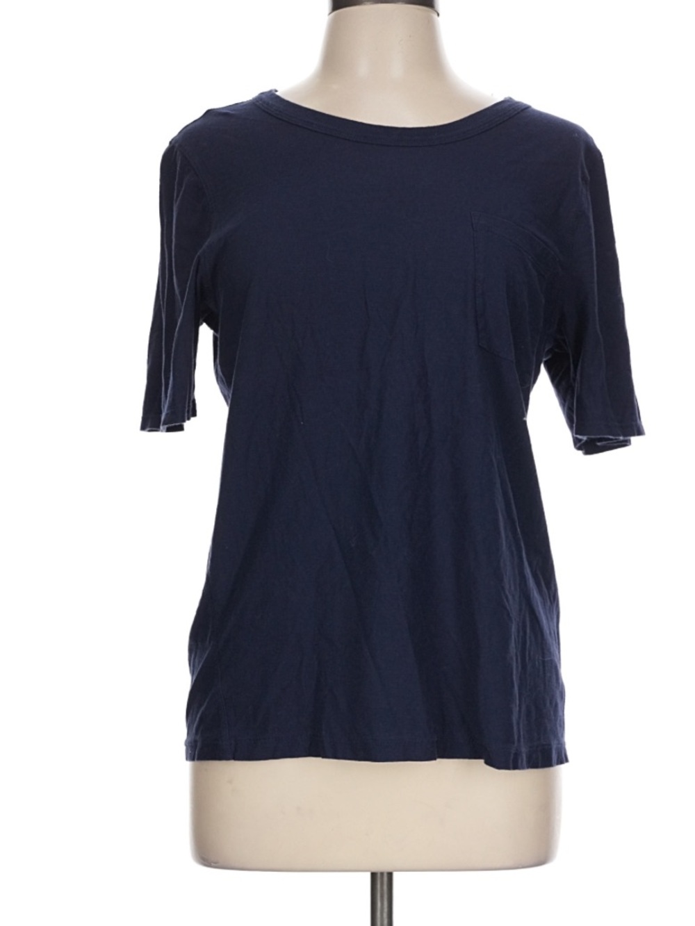 Lunya navy blue supima cotton crew t-shirt large